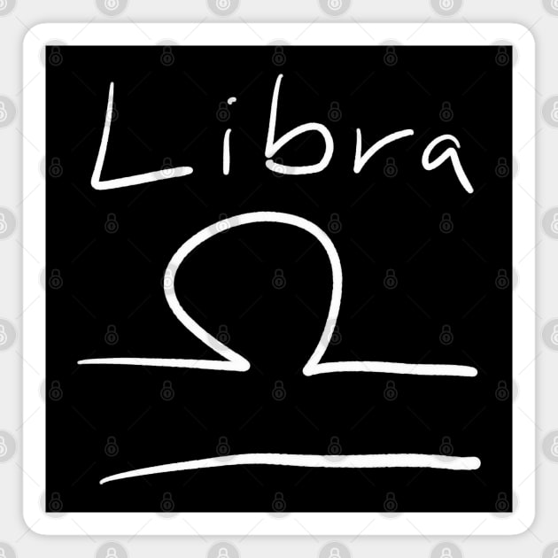 Libra zodiac sign Magnet by Pragonette